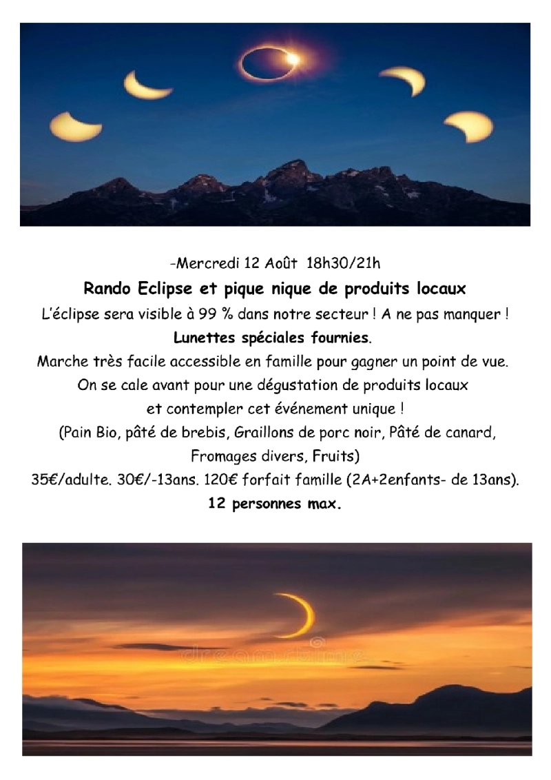 Rando Éclipse et pique-nique de produits locaux – Une soirée exceptionnelle