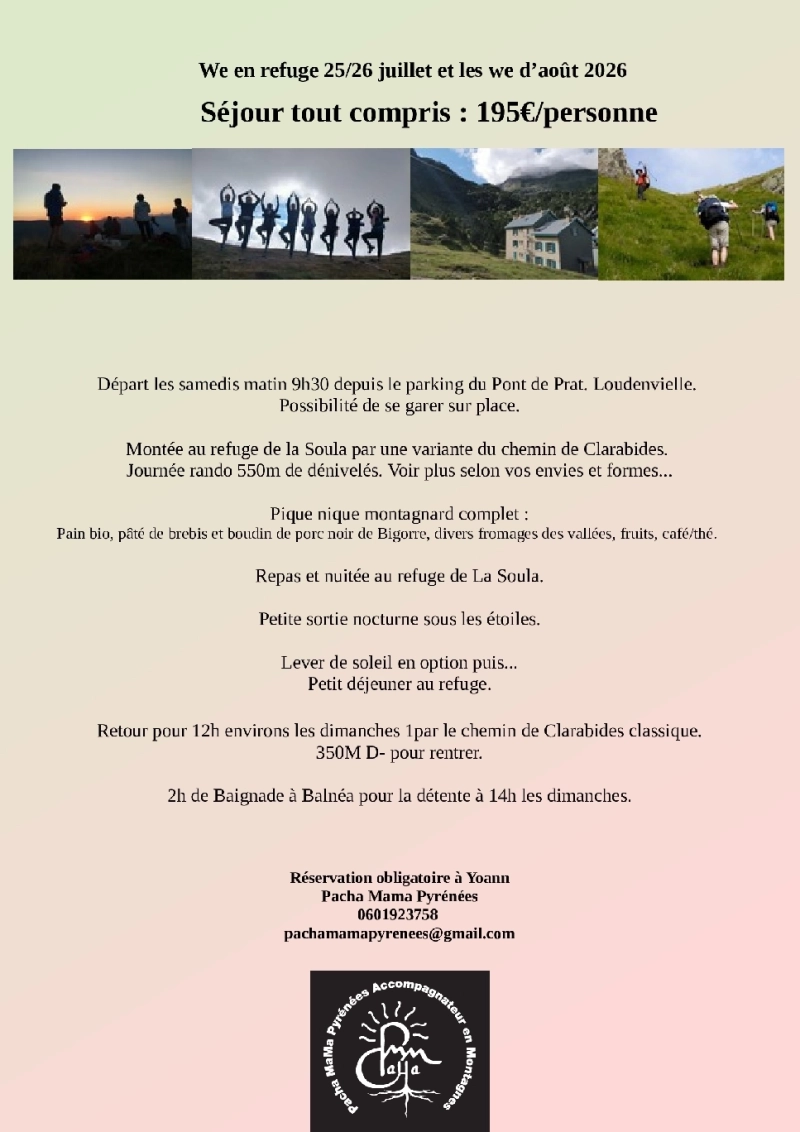 Week-end en refuge à La Soula : une parenthèse nature dans les Pyrénées – Juillet 2026